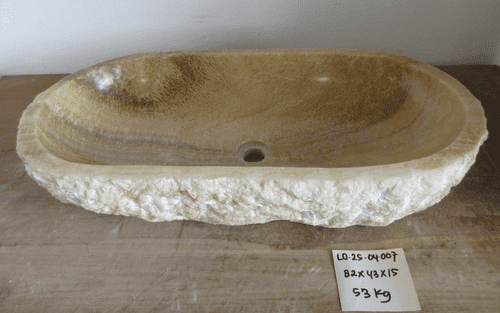 Marvellous Jurassic Onyx Fossilised Bathroom Basin approx  82 cm x  43 cm  x  15 cm (LO.25.04.007)