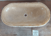 Marvellous Jurassic Onyx Fossilised Bathroom Basin approx  82 cm x  43 cm  x  15 cm (LO.25.05.008)