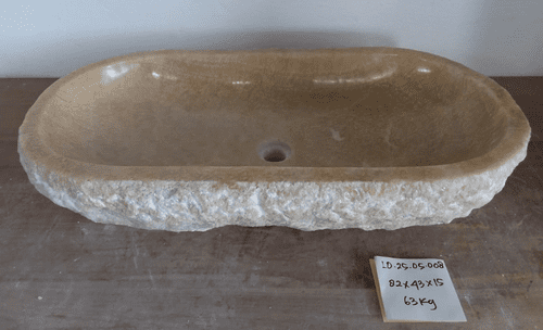 Marvellous Jurassic Onyx Fossilised Bathroom Basin approx  82 cm x  43 cm  x  15 cm (LO.25.05.008)