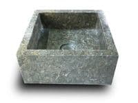 Milan Grey Natural Stone  Marble wash basin 30 x 30 cm