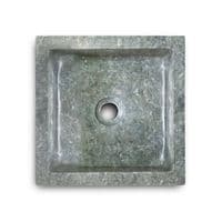 Milan Grey Natural Stone  Marble wash basin 30 x 30 cm