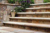 Mint Fossil RIVEN Sandstone SINGLE Bullnosed Coping Stone & Step 900mm x 350mm x 30mm £ 22.99 each