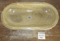Monumental Jurassic Onyx Fossilised Bathroom Basin approx  80 cm x  41 cm  x  15 cm (LO.25.09.008)