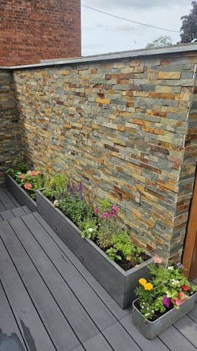Multicolour Rustic Slate Split Face Mosaic Tiles @ £34.99 per m2