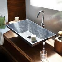 Nero Marble Stone Trapezio Sink 60 cm x 35 cm x 15 cm