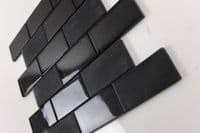 New York Metro Style Black & Grey Glass Mosaics