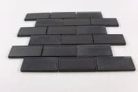 New York Metro Style Black & Grey Glass Mosaics