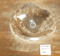 Opulent Petrified Wood Sink approx 43 cm x  38 cm  x 15 cm (Sink F.25.08.006)
