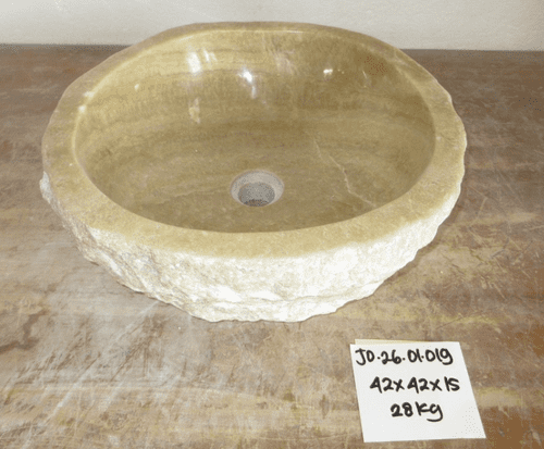 Outstanding Fossilised Onyx Sink (JO.26.01.019) @ approx 42 x 42 x 15 cm