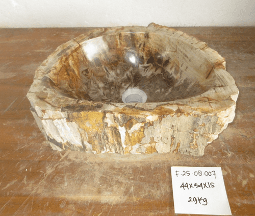 Palatial Petrified Wood Sink approx 44 cm x  34 cm  x 15 cm (Sink F.25.08.007)