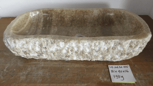 Phenomenal Jurassic Onyx Fossilised Bathroom Basin approx 81cm x 40cm x 16cm (LO.24.02.005)