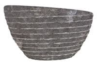 Pisa Black Marble Stone Wash Basin 40 cm