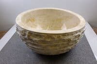 Pisa Cream/ Beige Marble Stone Wash Basin 40 cm x 26 cm