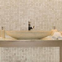 Polished Beige Marble Oval Stone Basin 70 cm x 35 cm x 13 cm