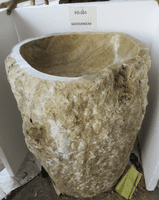 Prehistoric Jurassic Onyx Pedestal Sink (P0.003) @ approx W:66cm x D:55cm x H:90cm