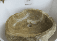 Prehistoric Jurassic Onyx Pedestal Sink (P0.003) @ approx W:66cm x D:55cm x H:90cm