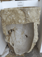 Prehistoric Jurassic Onyx Pedestal Sink (P0.003) @ approx W:66cm x D:55cm x H:90cm