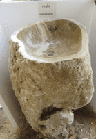 Prehistoric Jurassic Onyx Pedestal Sink (P0.003) @ approx W:66cm x D:55cm x H:90cm