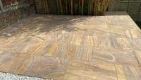 Rainbow Sandstone Honed & Sawn Smooth Paving 900mm x 600mm x 20mm