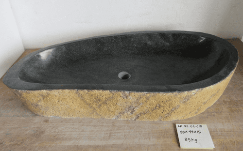 Regal Long River Rock Granite Bathroom Sink approx 99 cm x 49 cm x 15 cm ( LR.25.02.015 )