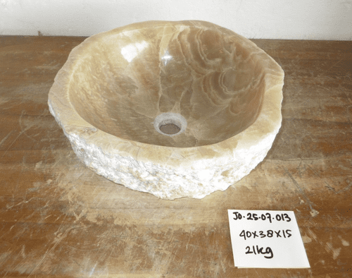 Remarkable Fossilised Jurassic Onyx Sink (JO.25.07.013) @ approx 40 x 38 x 15 cm