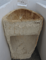 Resplendent Petrified ( Fossilised) Wood Pedestal Sink (PF.25) @ approx W:51cm x D:48 cm x H:91cm
