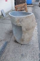 River Rock Boulder Pedestal Wash Basin Approx 930mm x 650 mm x 580 mm