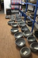 River Rock Granite Mini Bathroom Sink Stone Wash Basin