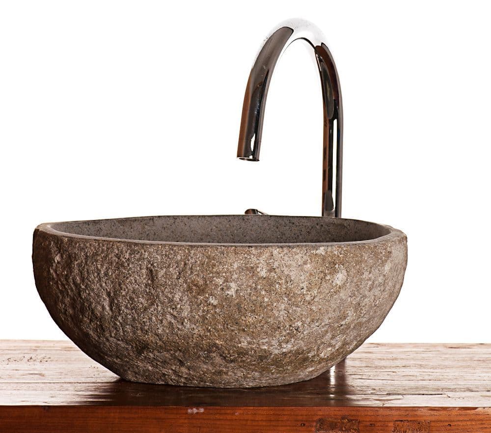 River Rock Granite Mini Bathroom Sink Stone Wash Basin — free download