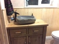 River Rock Medium Size Granite Pebble Bathroom Sink approx 400 mm x 400 mm x 150 mm