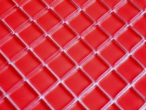 Rojo Red Glass Mosaics 295 mm x 295 mm x 8 mm