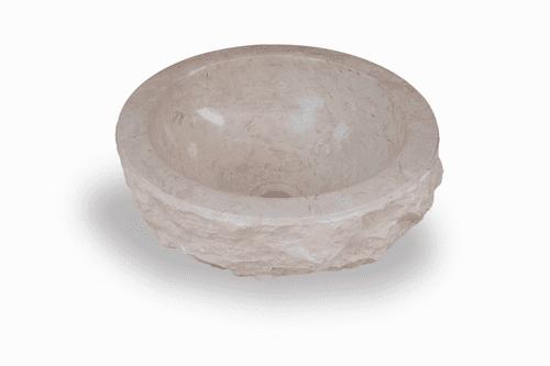 Rome Cream Marble Sink 35 cm Cloakroom Stone Sink