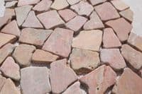 Rosso Red Natural Stone Interlocking Marble Mosaic Tiles @ £49.99 per m2