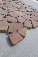 Rosso Red Natural Stone Interlocking Marble Mosaic Tiles @ £49.99 per m2