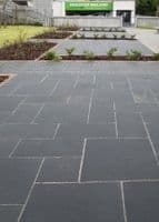 Sample Black Limestone Sawn Paving ( approx 15 x 15 cm )