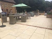 Sample Jerusalem Cream Tumbled Limestone Calibrated Pavers