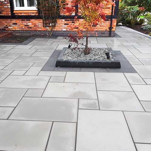 Sample Kandla Grey Honed & Sawn Smooth Sandstone Pavers (Bullnose Only Available, No Pavers)