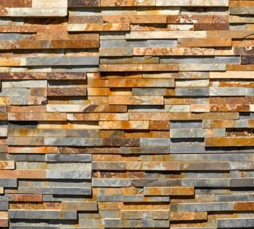 Sample Multicolour Slate Split Face Mosaic Ledge Stone