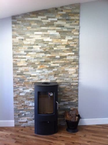 Sample Oyster Slate Split Face Mosaic Ledgestone