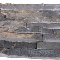 Sample Split Face Mini Mosaic Tile Ledge Stone Grey/ Nero
