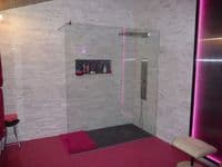 Sample White Quartz Split Face Mosaic 3D Tile