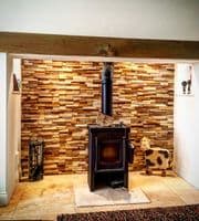 Sample Wooden Teak  Split Face Wall Tiles