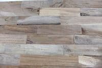 Sample Wooden Teak  Split Face Wall Tiles