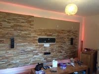 Sample Wooden Teak  Split Face Wall Tiles