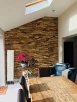 Sample Wooden Teak  Split Face Wall Tiles