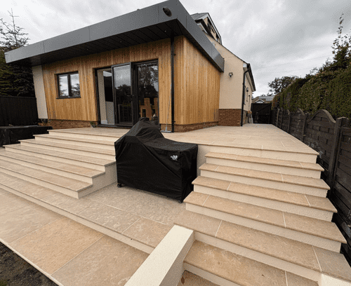 Seasoned Dijon Limestone Paving 900 mm x 600 mm x 20 mm @ £43.99 per m2