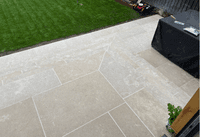 Seasoned Dijon  Limestone TUMBLED & BRUSHED  Bullnosed Limestone Pool Coping / Steps 900 x 350  x 30