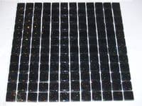 Sparkling Black Galaxy Glitter Glass Mosaic Bathroom Tile