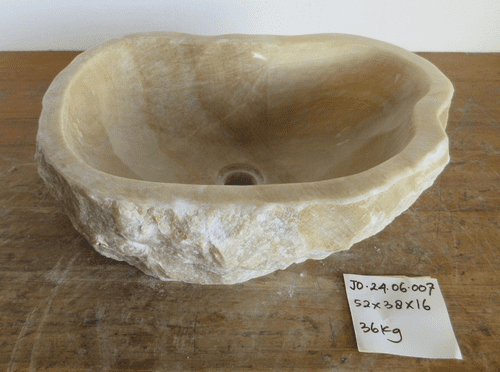Splendid Fossilised Jurassic Onyx Sink (JO.24.06.007) @ approx 52 x 38 x 16 cm