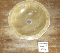 Splendid Fossilised Jurassic Onyx Sink (JO.25.09.009) @ approx 42 x 41 x 15 cm